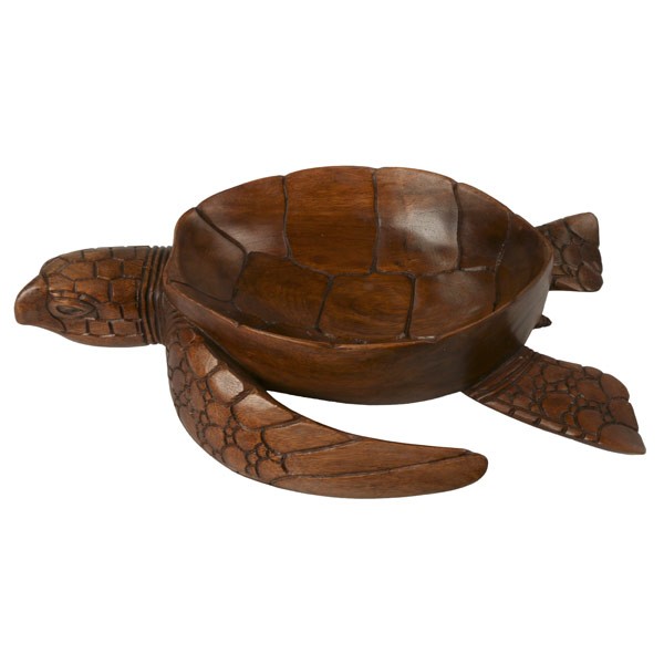 Wooden Turtle Walking Bowl 40Cm